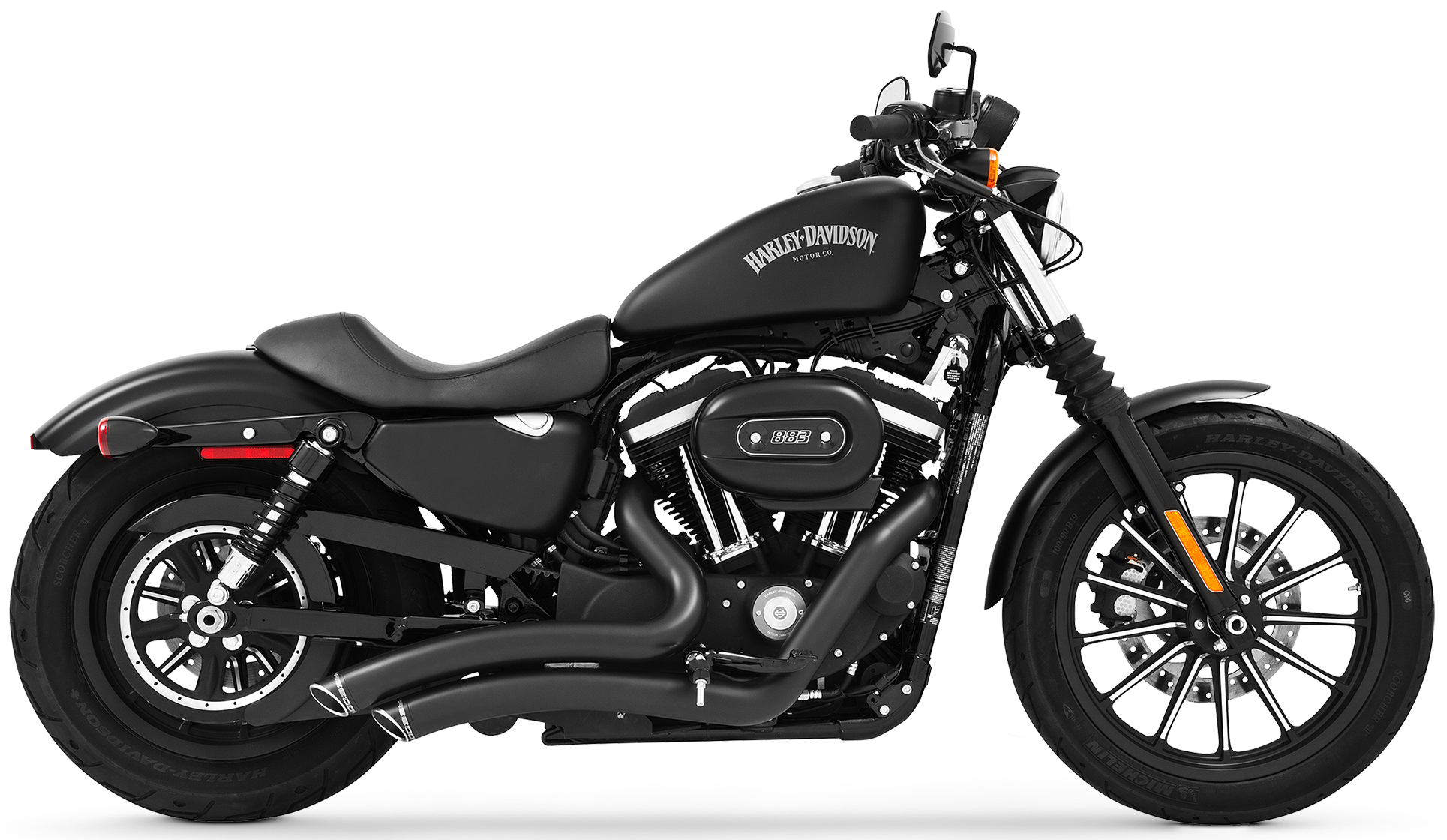 Freedom Exhaust Sharp Curve Radius W/Crossover & Scallop Cut All Black ...