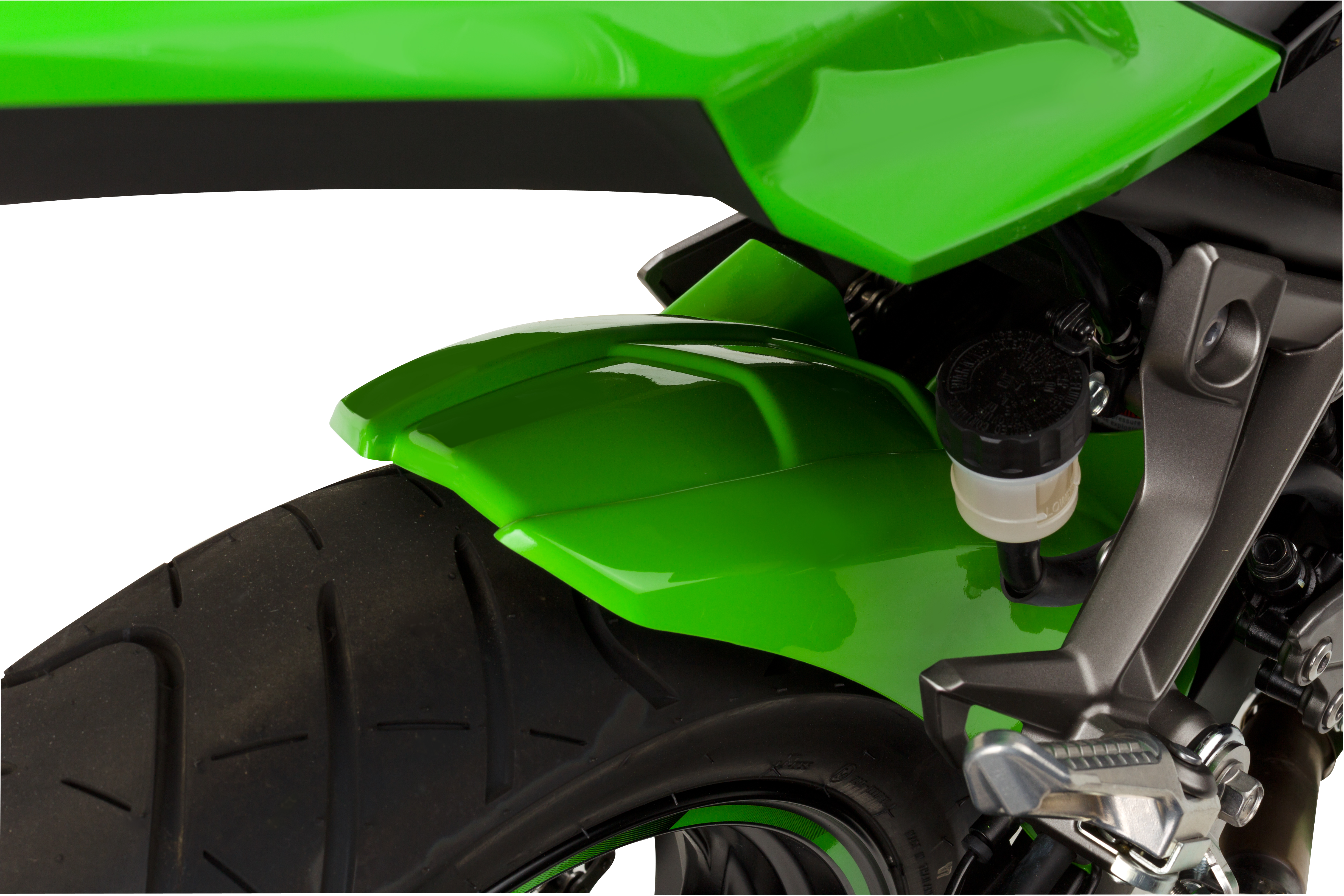 Hotbodies ABS Rear Tire Hugger - Lime Green Title_2 2013-2016 Kawasaki 300 -