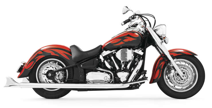 freedom true dual exhaust for yamaha road star