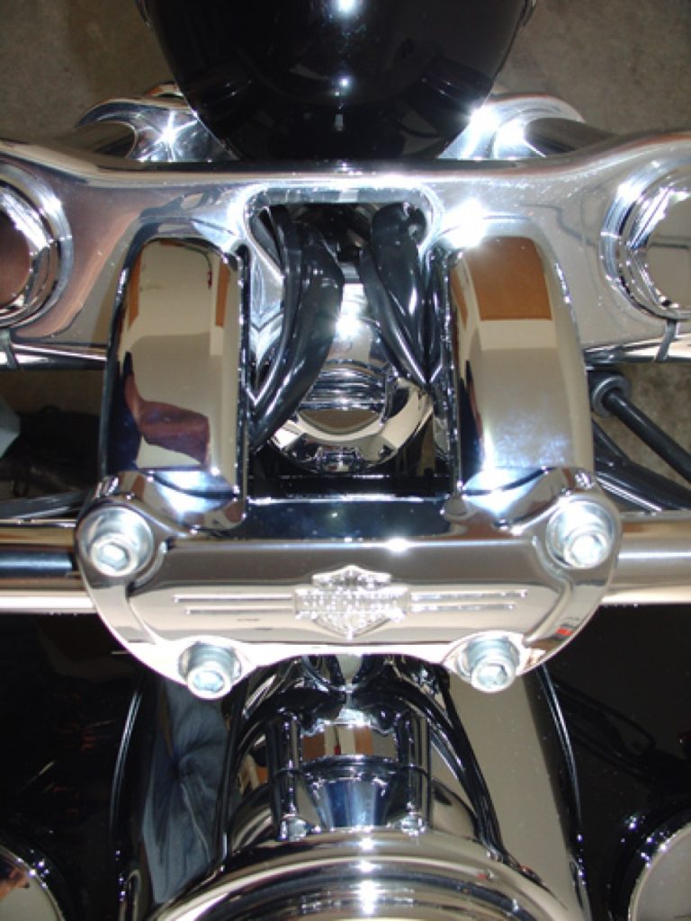 Rivco Chrome handle bar risers Harley-Davidson Dyna - FXD017