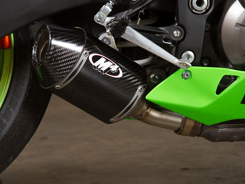 M4 Exhaust Slip On Streetslayer Carbon 2013-2017 Kawasaki ZX636