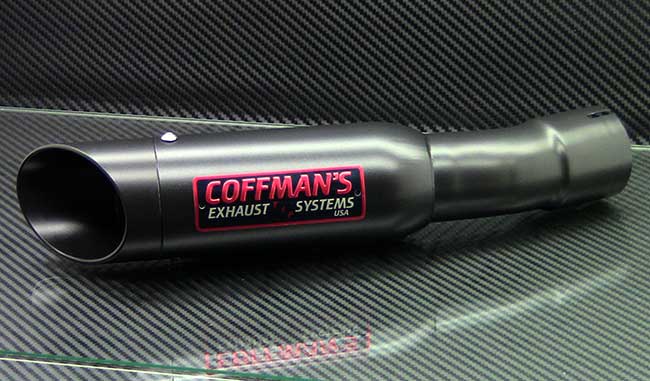 Coffman’s Shorty Slip On Muffler Exhaust for Suzuki GSX-S750 2018-2020 with Black Tip