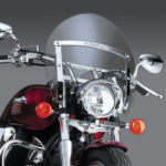 Quick Detach Switchblade Shorty Clear Windshield 2003-2008 Kawasaki VN1600A Vulcan Classic