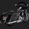 Vance & Hines Monster Round Slip-Ons Exhaust Chrome Harley Davidson Touring 1995-2016