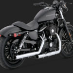 Vance & Hines Straightshots HS Slip-Ons Exhaust Chrome Harley Davidson Sportster 2004-2013