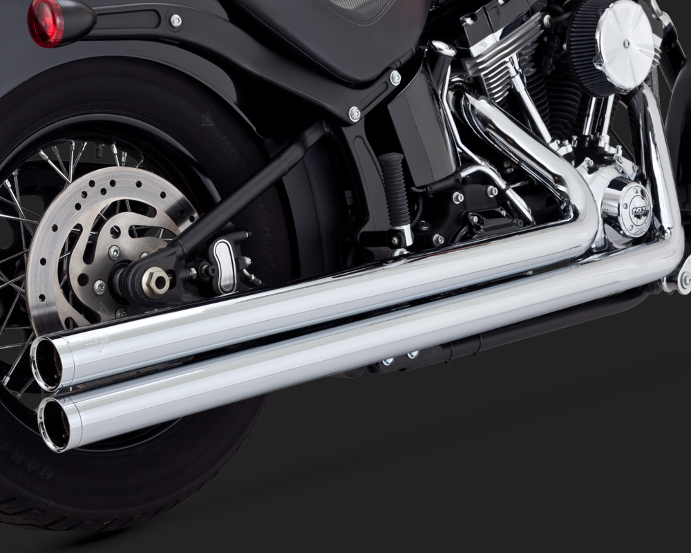 Vance & Hines Big Shots Long Exhaust Chrome Harley Davidson Softail...
