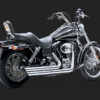 Vance & Hines Big Shots Staggered Exhaust Chrome Harley Davidson Dyna 1991-2005