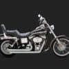 Vance & Hines Big Shots Staggered Exhaust Chrome Harley Davidson Dyna 1991-2005 - Image 2