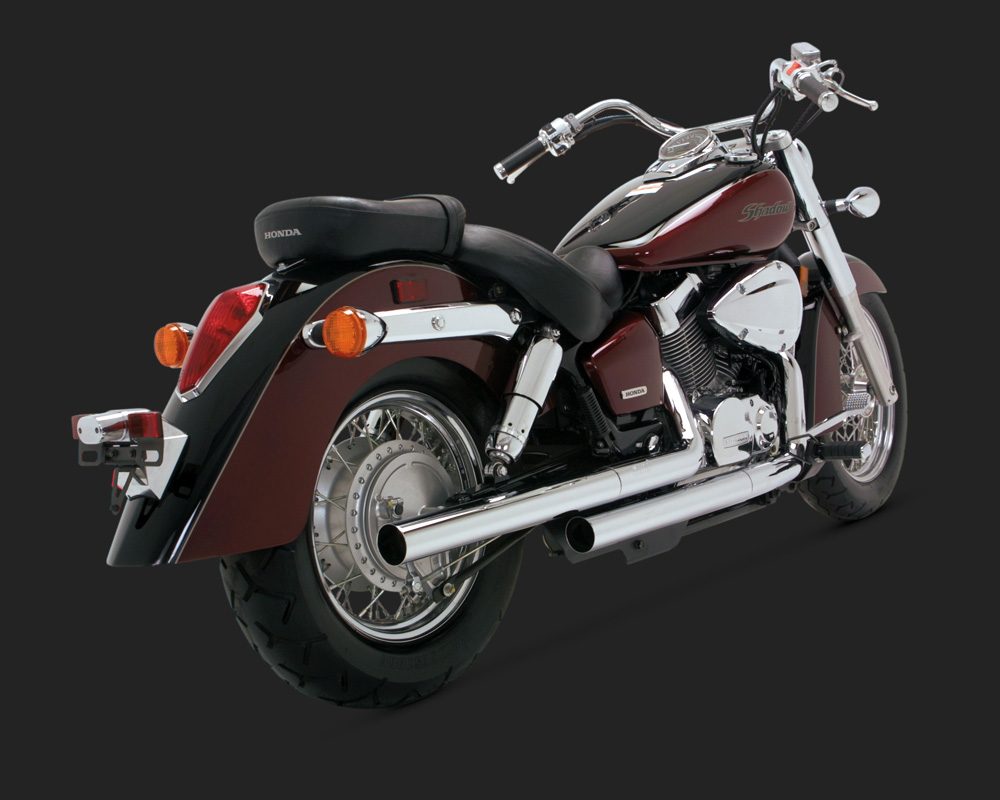 Vance & Hines Straightshots for Street Exhaust Chrome Honda Shadow Aero