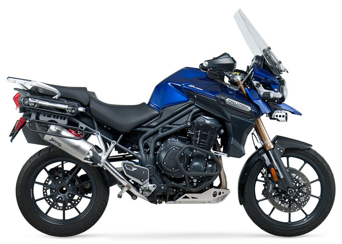 Yoshimura Street RS-4T SO SS-SS-CF Exhaust 2012-2013 TRIUMPH TIGER ...