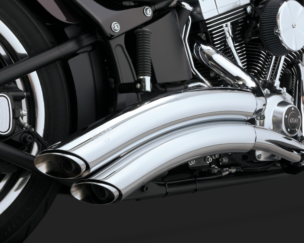 Vance & Hines Super Radius Exhaust Chrome Harley Davidson Softail 26051