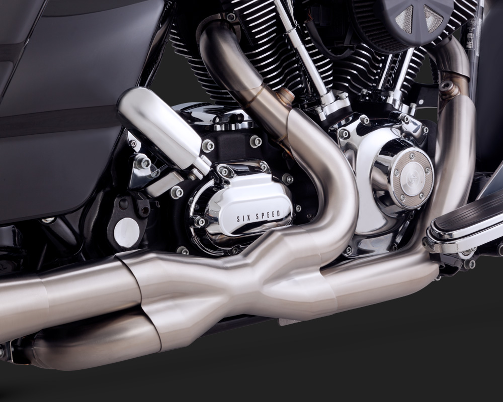 Vance & Hines Stainless HiOutput Duals Exhaust Stainless Steel Harley