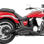 Freedom Sharp Curve Radius Exhaust Black Yamaha  V-Star 950 / Tourer 2009-2020