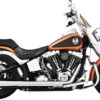 Freedom Performance Exhaust Am Outlaw True-Duals Complete Chrome W/Black Tips (4.5") 1997-2006 Harley-Davidson Softail - Image 3