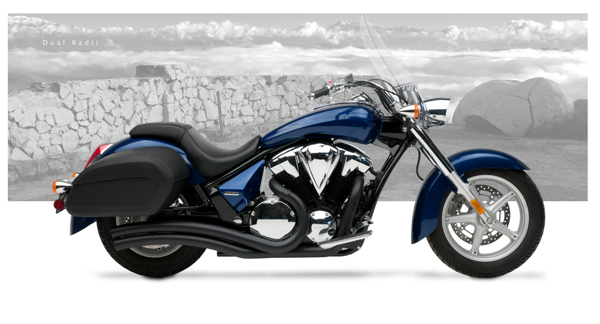 hard krome exhaust vtx 1300