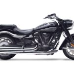 Hard Krome 3" Big Straights Exhaust Black 2006-2017 Yamaha Roadliner