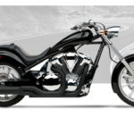 Hard Krome 2-1 Velocity Pro Exhaust Black 2010-2019 Honda VT1300CX Fury