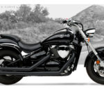 Hard Krome American Classic 2 Exhaust Black 2002-2014 Suzuki VL 800 Volusia