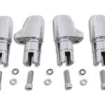 V-Twin Manufacturing Canada - Chrome Aluminum Alloy Tappet Block Set - 10-0593