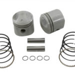 V-Twin Manufacturing Canada - Replica 74  Overhead Valve Piston Set .010 Oversize - 11-0217