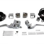 V-Twin Manufacturing Canada - Smooth Contour Handlebar Control Kit Chrome - 22-0817