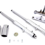 V-Twin Manufacturing Canada - 41mm Fork Assembly with Chrome Sliders - 24-0755