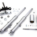 V-Twin Manufacturing Canada - 41mm Fork Assembly with Polished Sliders - 24-0765