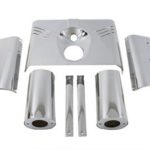V-Twin Manufacturing Canada - Chrome Fork Cover Kit - 24-1266