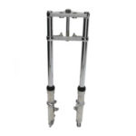 V-Twin Manufacturing Canada - Fork Assembly with Polished Sliders 2  Over Stock - 24-1503