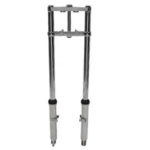 V-Twin Manufacturing Canada - Fork Assembly with Polished Sliders 8  Over Stock - 24-1512