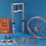 V-Twin Manufacturing Canada - 41mm Fork Assembly with Polished Sliders 21  Wheel Dual - 24-2000