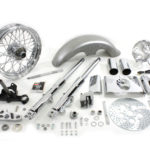 V-Twin Manufacturing Canada - Fork Assembly with Chrome Sliders - 24-2020