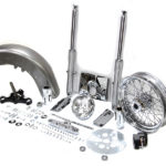 V-Twin Manufacturing Canada - Fork Assembly with Polished Sliders - 24-2021