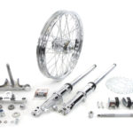 V-Twin Manufacturing Canada - 41mm Fork Assembly with Chrome Sliders 21  Wheel - 24-2024