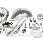 V-Twin Manufacturing Canada - 41mm Fork Assembly with Chrome Sliders 16  Wheel - 24-2035