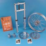 V-Twin Manufacturing Canada - Fork Assembly with Chrome Sliders 21  Wheel - 24-2039