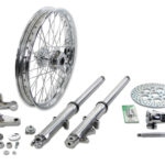 V-Twin Manufacturing Canada - Fork Assembly with Polished Sliders 21  Wheel - 24-2044