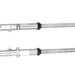 V-Twin Manufacturing Canada - 35mm Fork Tube Assembly with Chrome Sliders Dual Disc - 24-9969