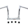V-Twin Manufacturing Canada - 11  Chrome ChiZeled Z-Bar Handlebar with Indents - 25-0632 - Image 2