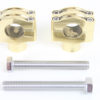 V-Twin Manufacturing Canada - 1  Handlebar Riser Set Brass - 25-1757 - Image 2