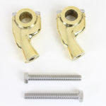 V-Twin Manufacturing Canada - 1  Retro Pullback Riser Set Brass - 25-1760