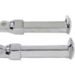 V-Twin Manufacturing Canada - Chrome Railroad Style Footpeg Set - 27-0014