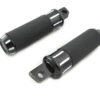 V-Twin Manufacturing Canada - Black Clear Cut Style Footpeg Set - 27-0096