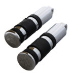 V-Twin Manufacturing Canada - Chrome Banded Skull End Footpeg Set - 27-0726