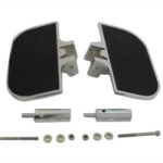 V-Twin Manufacturing Canada - Passenger Mini Footboard Set Rubber Style - 27-0909