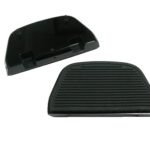 V-Twin Manufacturing Canada - Black Rear Ribbed Passenger Footboard Kit - 27-1124