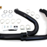 V-Twin Manufacturing Canada - Wyatt Gatling 1-3/4  2 into 1 Exhaust Header Set Black - 29-0935