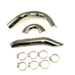 V-Twin Manufacturing Canada - Dual Exhaust Pipe Heat Shield Set - 30-0328