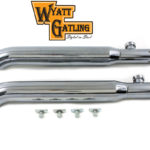 V-Twin Manufacturing Canada - Wyatt Gatling Turnout Slip-On Muffler Set - 30-0358