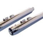 V-Twin Manufacturing Canada - Wyatt Gatling Muffler Set With Chrome End Caps - 30-0599